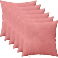 vidaXL Kissenbezug 6 pcs HEERLEN Rosa 40 x 40 cm Samt