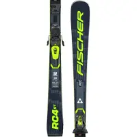 Fischer - Ski Set inkl. Bdg. - Pistenski - RC4 ST + RC4 Z11 GW 2027 für Herren - Größe 163 cm - schwarz