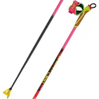LEKI HRC max FRT neonpink-neonorange-neonyellow (2) 155 cm