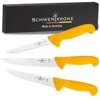 Schwertkrone Messerset SK40301, mit Edelstahlklinge, mit Kunststoffgriff, 3-teilig