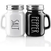 TAUOH Bauernhaus Salz- und Pfefferstreuer Set, 4 Oz Süßer Streuer, Modernes Küchendekor