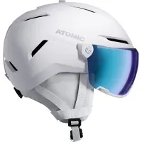 Atomic Savor Visor Stereo, Skihelm mit Visier, weiß