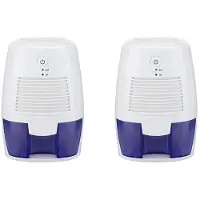 Jojomino 2X 500MLTragbarer Luftentfeuchter, Stummschaltung, Feuchtigkeitsabsorber, Lufttrockner für Zuhause, Büro, Küche, Desodorierer, Lufttrockner,