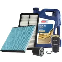 BESTPRICE Inspektionspaket Filtersatz SET B + 5l ÖL [Hersteller-Nr. 40207905] für Mazda