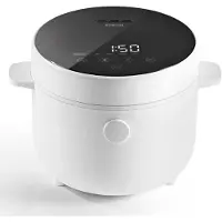 DS Produkte N8WERK Digitaler Reiskocher 2l Touch-Display ohne Anhaften & Überkochen automatische Warmhaltefunktion & Überhitzungsschutz inkl. Dampfgarer-Einsatz