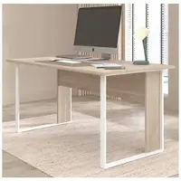 Parisot Schreibtisch Eiche, weiß 150 x 80 cm, Laptoptisch für Büro und Homeoffice | Gr.: onesize