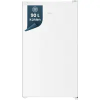 Homex CS0881-W Kühlschrank ohne Gefrierfach, Vollraumkühlschrank klein - 90L Nutzinhalt, freistehend und kompakt, weiß