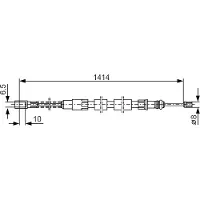 Bosch Seilzug, Feststellbremse 1987482215
