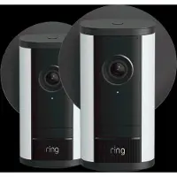 Ring Spotlight Kamera Pro 2. Generation Stecker Schwarz Doppelpack