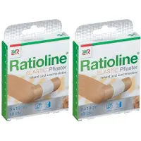 Ratioline elastic Wundschnellverband 8 cmx1 m 2x 2x1 St Verband