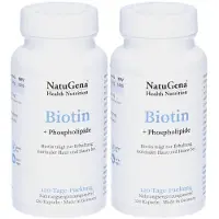 NatuGena GmbH Biotin HOCHDOSIERT+Lecithin vegan Kapseln x2 2x120 St