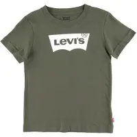 Levi's T-Shirt KIDS "LVB BATWING TEE", Jungen, Gr. 10 (140), olive night, Single Jersey, Obermaterial: 100% Baumwolle, Basic schmal hüftlang, Rundhals, gerader Abschluss, Shirts T-Shirt, for BOYS