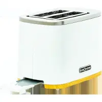 Bob Home Edelstahl Toaster BUONGIORNO PANE 2-Scheiben mit Brötchenaufsatz