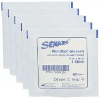 ERENA Vlies-Kompressen steril 10x10 cm 5x 5x2 St Kompressen