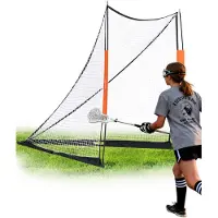 Vevor Lacrosse-Tor, 6' x 6' Lacrosse-Netz, tragbares Lacrosse-Tor mit Tragetasche, Glasfaserstange, Hinterhof-Lacrosse-Trainingsausrüstung, einfach aufzubauendes College-Tor, perfekt für das Training