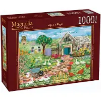 Magnolia Puzzle Bauernhof 1000 Teile - buntes Puzzlespaß
