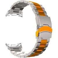 StarTech.com Smartwatch-Armband - Watch 8 44 mm - Edelstahl - Dornschließe - Titanorange