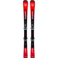 Rossignol - Ski Set inkl. Bdg. - Pistenski - Hero Athlete SL Pro 128-149 + NX7 2027 aus Holz - Kindergröße 142 cm - Rot