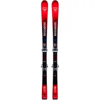 Rossignol - Ski Set inkl. Bdg. - Pistenski - Hero Athlete GS Pro 126-171 + NX10 2027 aus Wolle - Kindergröße 158 cm - Rot