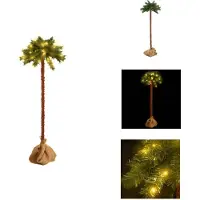 vidaXL Weihnachtsbaum mit LEDs 210 cm - Weihnachtsbäume