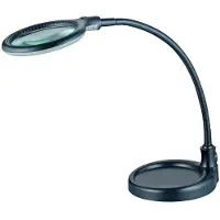 Lumeno 6803SW - Lupenleuchte LED O 100 mm 3 Dioptrien schwarz