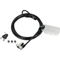 Kensington 3-in-1 Laptopschloss, passend für Standard T-Bar, Nano oder Wedge-Shaped Sicherheitsslots, 1,8 m Kabel