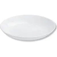 Wilmax Tiefer Servierteller 25.5 cm aus Porzellan, Weiß, 3er Set