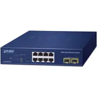 Planet 8-Port Web Smart Switch GS-2210-8T2S
