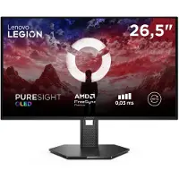 Lenovo Legion 27Q-10 OLED Monitor, 67,3 cm (26.5"), 2560 x 1440 Pixel, Quad HD, OLED, 0,03 ms, Schwarz