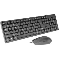 Tacens Anima ACP02PT, Kabelgebunden, USB, Membran Key Switch, QWERTY, Schwarz, Maus enthalten