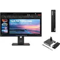 Lenovo ThinkCentre M75q G5 A5 16 512 + ThinkVision T27QD-40 27 QHD Docking AMD Ryzen 5 PRO 8500GE Prozessor 3,40 GHz bis zu 5,00 GHz, Windows 11 Pro 64, 512 GB SSD M.2 2280 PCIe 4.0 TLC Opal
