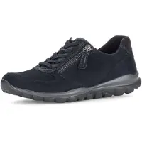 Gabor RollingSoft Damenschuhe - sportliche Schnür- Halbschuhe blau Freizeit