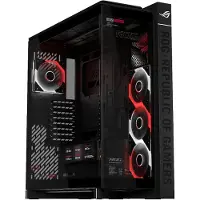 Asus ROG CRONOX GR801 CURVE TG ARGB BLACK, Midi Tower, PC, Schwarz, ATX, EATX, micro ATX, Mini-ITX, BTF, Aluminium, Multi