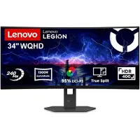 Lenovo 34" Legion 34W-2C WQHD | VA | 0.5ms MPRT | 240Hz | 2x HDMI 2.1 + DP 1.4 | FreeSync Premium | EyeSafe with Natural Low Blue Light | LTS Legion Space| HDR400