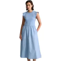 Marc o'polo Marc OPolo DENIM Jerseykleid "mit Baumwoll-Popelinerock"