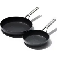 Oxo Bratpfanne "Ceramic Professional Antihaft-Bratpfannen-Set – 20 & 26 cm" Edelstahl Set, 2 tlg. das perfekte Duo für flexibles Kochen — klein und groß kombiniert
