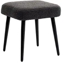 HOMCOM - Fußhocker - 42L x 42B x 44H cm - grau