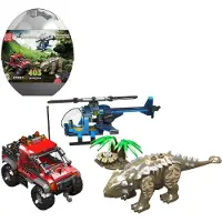 Mould King Ankylosaurus Hubschrauber & Offroad-Camp - Klemmbausteine