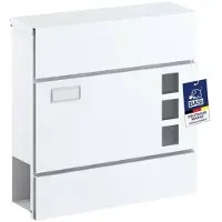 Basi 2170-0904 BK 380M Briefkasten Stahl Weiß