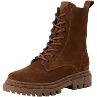 Tamaris Da.-Stiefel Veloursleder Cognac