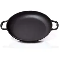 BBQ-Nerd Paellapfanne aus Gusseisen Ø 36 cm (6 Personen) ? Antihaftpfanne mit Flachboden für traditionelle spanische Paella ? Gusspfanne