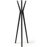 Durable Garderobenständer Durastore, schwarz, mit 6 Haken, aus Metall, 160 x 51cm