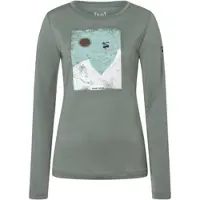 Super.natural W Ski Jump LS eucalyptus/various (18J) L