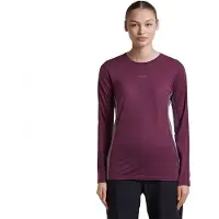 Icebreaker Women Mer 125 CL Sphe Long Sleeve Tee Col Block dk berry/grey plum/cb (IB0O1) M