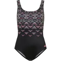Zoggs - "Electric" Badeanzug für Damen, Tiefer Rückenausschnitt (Schwarz)