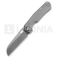 Kunwu Knives TAO Sheepsfoot - Satin - Titanium Taschenmesser, Orange Peel Texture