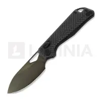 Kunwu Knives Pulsar - DLC - Carbon Fiber Taschenmesser, schwarz