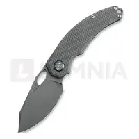 Kunwu Knives Padre - Stonewashed - Titanium Taschenmesser, Diamond Texture