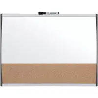 Nobo Horizontales Kleines Magnetisches Whiteboard Mit Korktafel 58x43 Cm