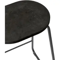 MATER Earth Stuhl, schwarz, Stahl, Höhe 69 cm - , Earth, Schwarz, für Esszimmer, Kunststoff, Design